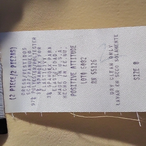 Vintage Positive Attitude Button Down Dress Shoulder Pads Decorative Button Sz 8 - Picture 7 of 10